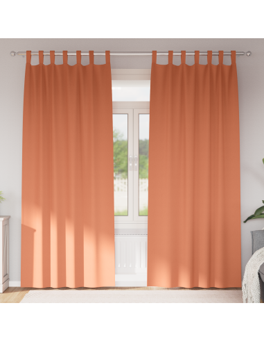 Tende Blackout con Anelli 2 pcs Terracotta 245 x 140 cm