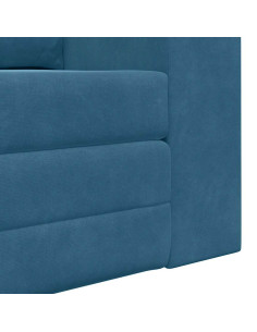 Divano letto 60cm Blu Velluto 2