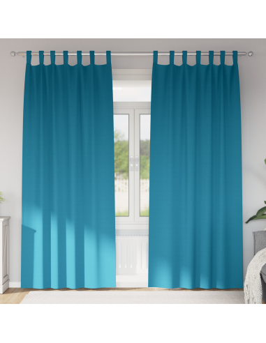Tende Blackout con Anelli 2 pcs Turchese 225 x 140 cm
