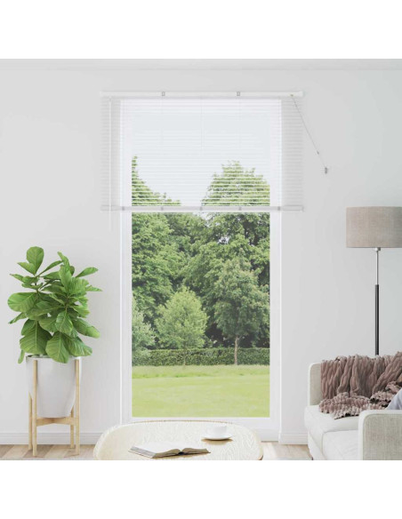 Tendaggi a veneziana Bianco 220 x 125 cm Alluminio