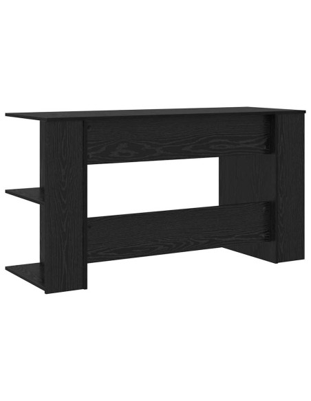 Scrivania Rovere nero 140 x 50 x 75 cm Legno multistrato
