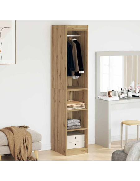 Guardaroba con lo scaffale rovere artigianale 41 x 48 x 102 cm