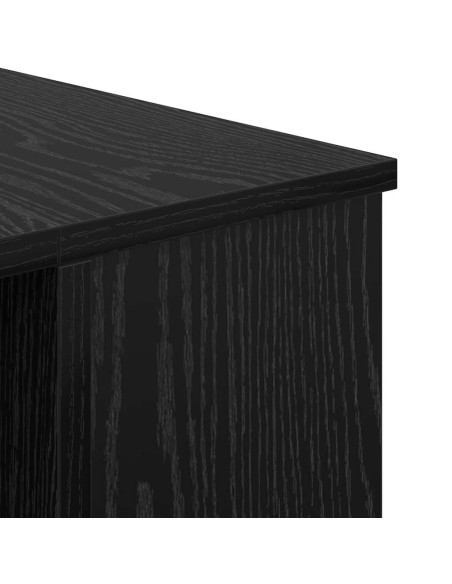 Scrivania Rovere nero 140 x 50 x 75 cm Legno multistrato