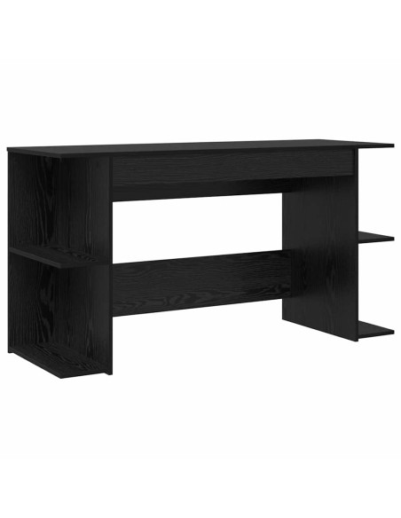 Scrivania Rovere nero 140 x 50 x 75 cm Legno multistrato