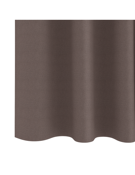 Tende oscuranti 2 pcs Marrone scuro 245 x 140 cm Poliestere