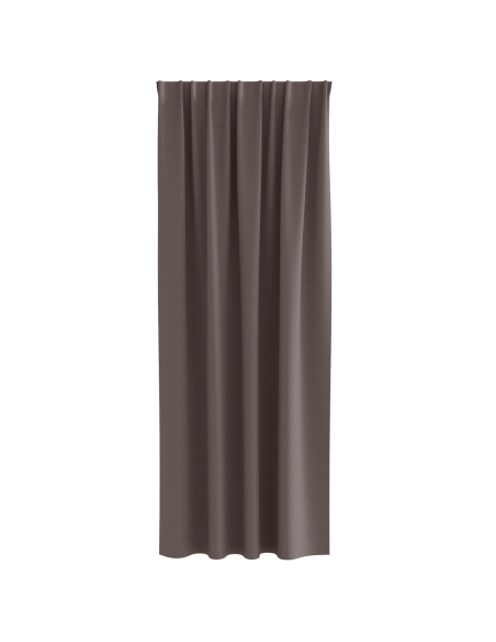 Tende Blackout con Anelli 2 pcs Marrone Scuro 245 x 140 cm