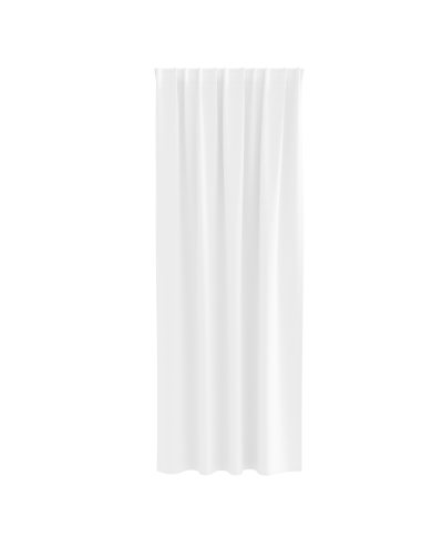 Tende Blackout con Anelli 2 pcs Bianco Puro 245 x 140 cm