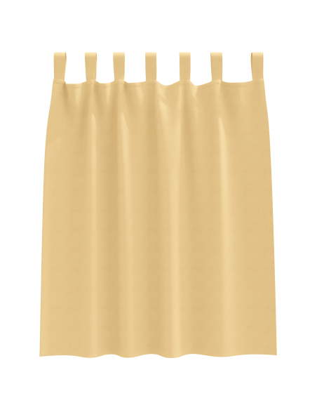 Tende oscuranti con tende 2 pcs Beige 140 x 140 cm Poliestere