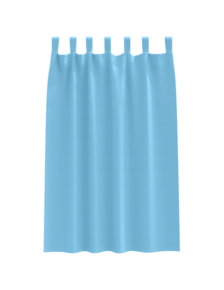 Tende oscuranti con tende 2 pcs Azzurro 175 x 140 cm Poliestere