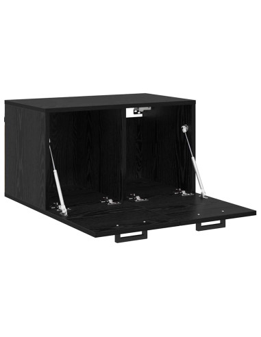 Mobiletto a muro Rovere Nero 60 x 36,5 x 35 cm