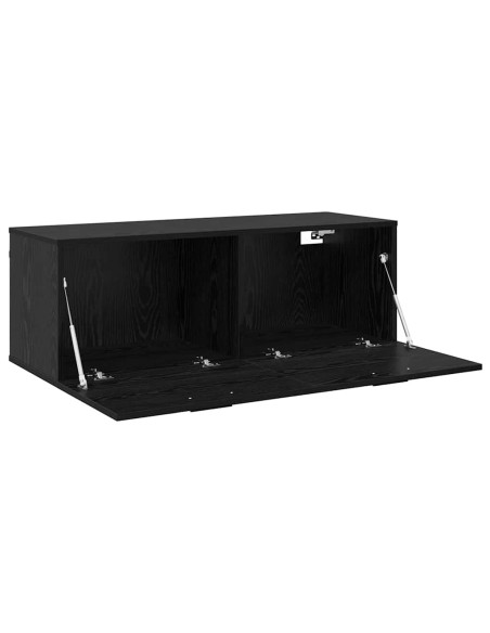 Mobiletto a muro Rovere Nero 100 x 36,5 x 35 cm