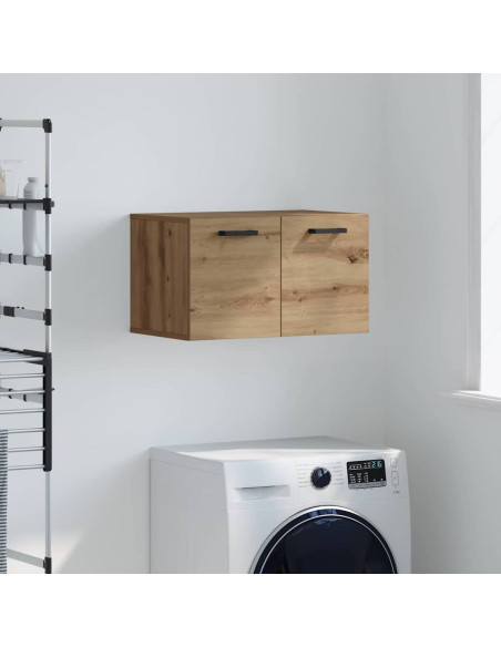 Armadietto a muro rovere artigianale 60 x 36.5 x 35 cm