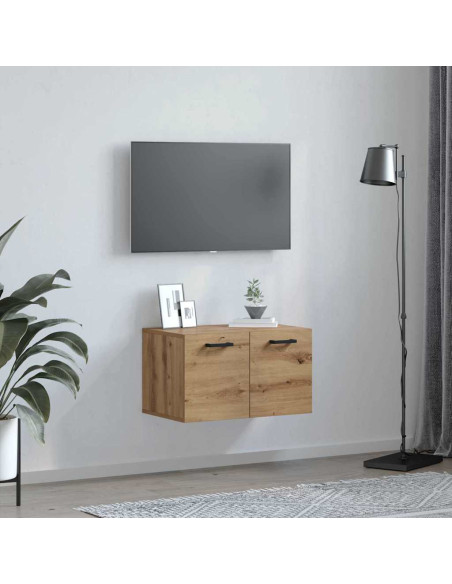 Armadietto a muro rovere artigianale 60 x 36.5 x 35 cm
