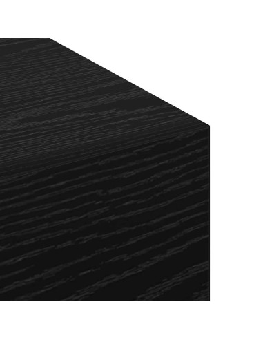 Mobiletto a muro Rovere Nero 60 x 36,5 x 35 cm