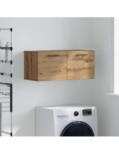 Armadietto a muro rovere artigianale 80 x 36.5 x 35 cm