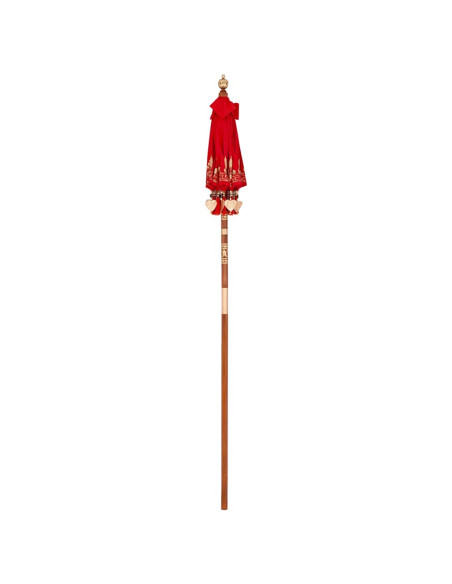 Parasol Balinese Altro Rosso x 260 cm Cotone e legno massello
