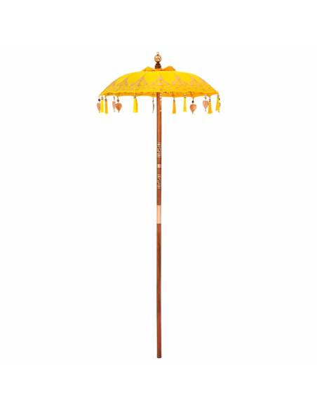Parasol Balinese Altro Giallo x 260 cm Cotone e legno massello