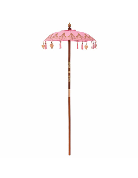 Parasol Balinese Altro Rosa x 260 cm Cotone e legno massello