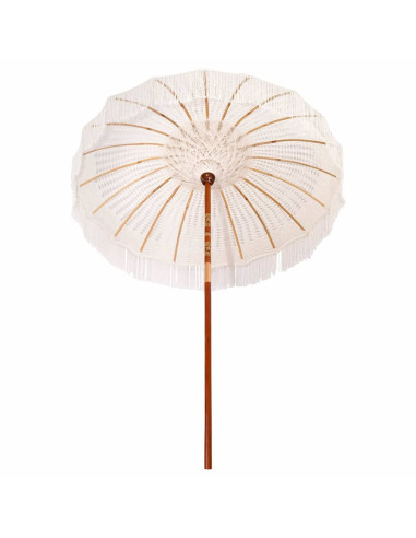 Parasol in macramè Crema 190 x 190 x 260 cm