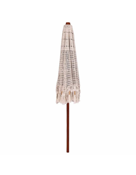 Ombrellone Altro Crema x 250 cm Cotone e legno massello