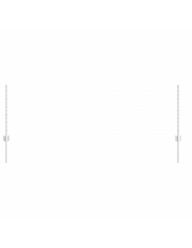 Palo della recinzione 5 pcs Argento 80 cm Acciaio