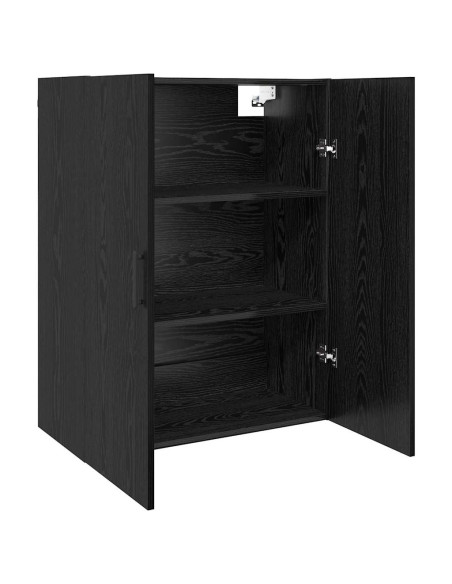 Mobiletto a muro 2 pcs Rovere Nero 69,5 x 34 x 90 cm