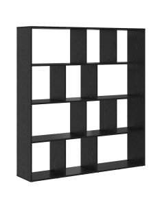 Armadio per Libri Rovere Nero 132 x 29 x 141,5 cm