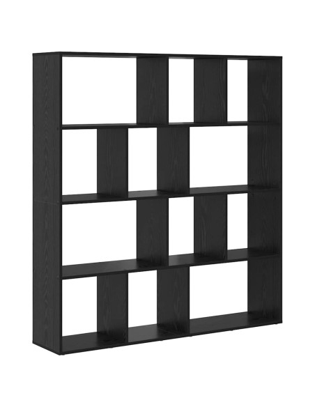 Armadio per Libri Rovere nero 132 x 29 x 141.5 cm