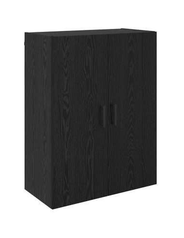 Mobiletto a muro 2 pcs Rovere Nero 69,5 x 34 x 90 cm
