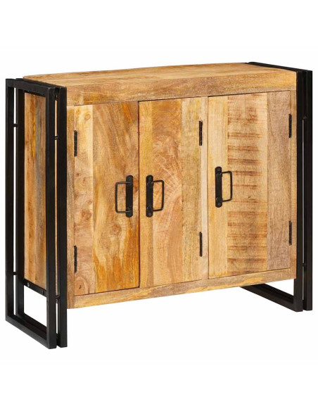 Credenza Marrone 80 x 33 x 70 cm legno massello di mango