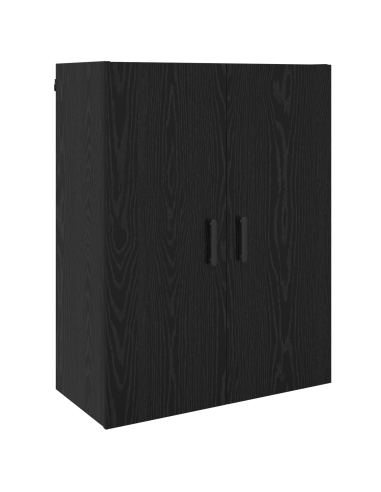 Armadietto a muro Rovere Nero 69,5 x 34 x 90 cm