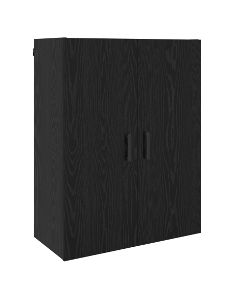 Armadietto a muro Rovere Nero 69,5 x 34 x 90 cm