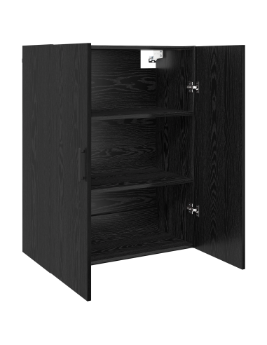 Armadietto a muro Rovere Nero 69,5 x 34 x 90 cm