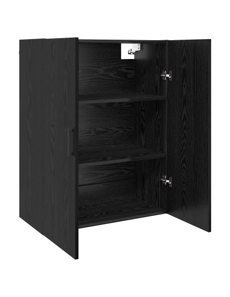 Armadietto a muro Rovere Nero 69,5 x 34 x 90 cm