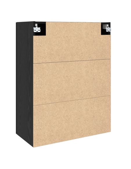 Armadietto a muro Rovere Nero 69,5 x 34 x 90 cm