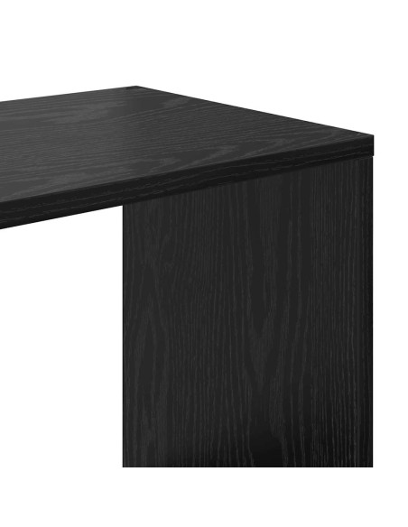 Armadio per Libri Rovere nero 132 x 29 x 141.5 cm