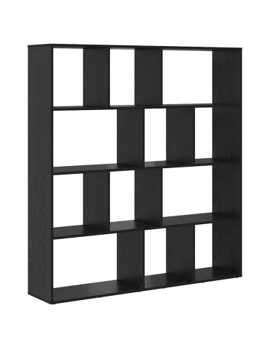 Armadio per Libri Rovere Nero 132 x 29 x 141,5 cm