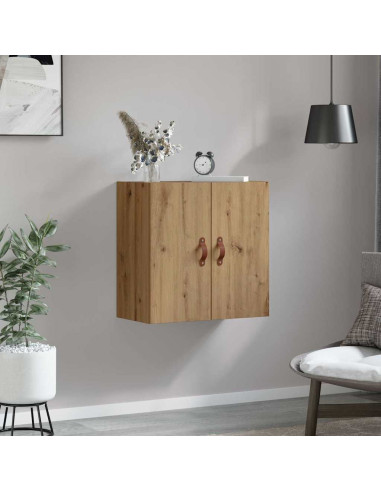 Armadietto a muro rovere artigianale 60 x 31 x 60 cm