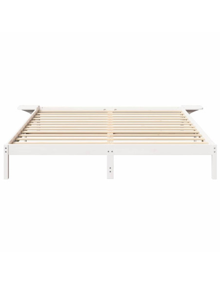 Rete letto con comodini Bianco 180 x 200 cm Bianco
