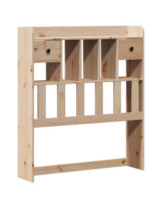 Letto Libreria senza Materasso 90x190 cm Legno Massello Pino