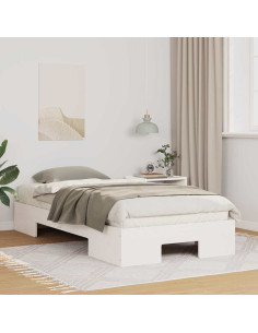 Struttura del letto Bianco 75 x 190 cm 2