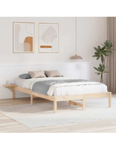 Struttura del letto Naturale 120 x 200 cm Pino massello 2