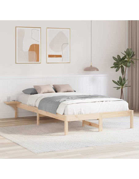 Rete letto con comodini Marrone 120 x 200 cm Marrone