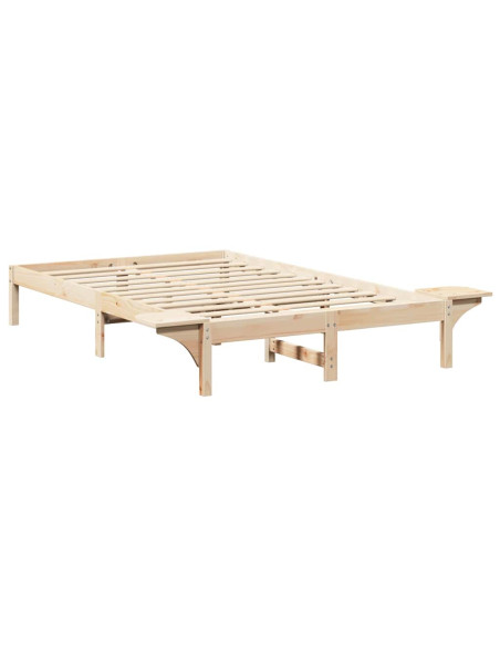 Rete letto con comodini Marrone 120 x 200 cm Marrone