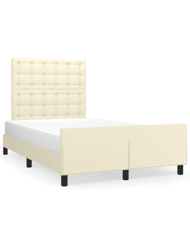 Giroletto senza Materasso Crema 120x190 cm Similpelle