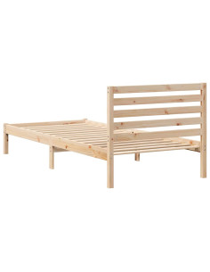 Struttura del letto Marrone 90 x 210 cm Pino massello