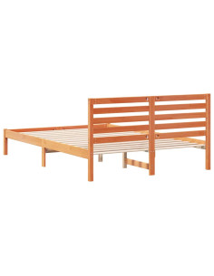 Struttura del letto Marrone cerato 140 x 210 cm Pino massello