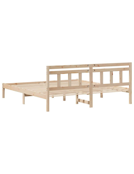 Struttura del letto Marrone 180 x 200 cm Legno di pino