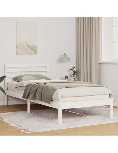 Struttura del letto Bianco 80 x 210 cm Pino massello