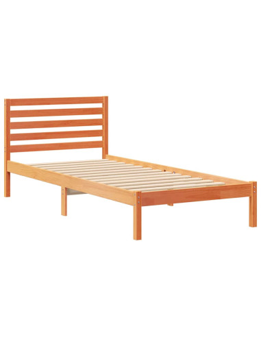 Struttura del letto Marrone cerato 90 x 210 cm Pino massello